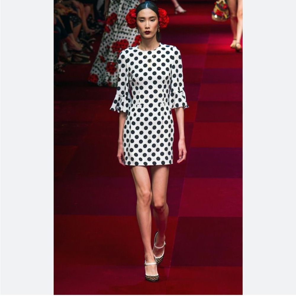 NWOT Dolce&gabbana polka dot dress